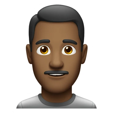 Man with sharp jawline mewing sticker