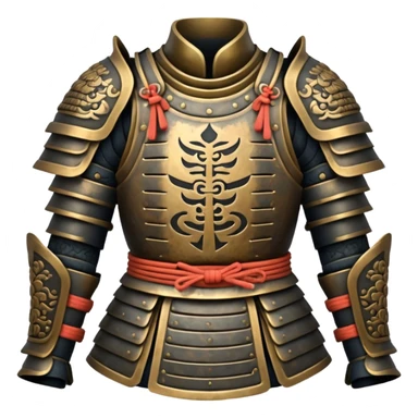 asia samurai armor without head sticker