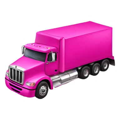 hot pink semi truck sticker