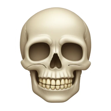 Human skull  sticker