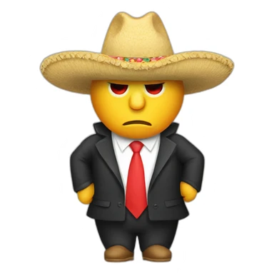 Donald trump wear a sombrero sticker