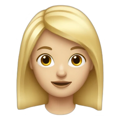 white-woman-with-blond-hair-fringe sticker