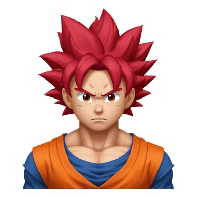 goku ssj god  sticker