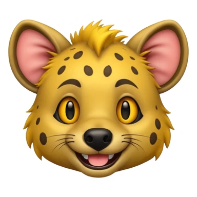 hyena cartoon  emoji sticker