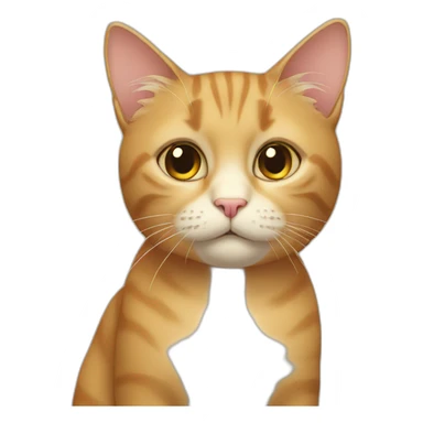 Cat thinking sticker