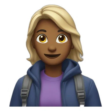 A person looking at Mount Rainier from the city sticker