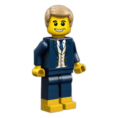 Emmanuel Macron Lego minifigurine sticker