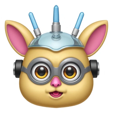 Furby connect with clear antena top on head sticker