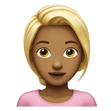 Fille cheveux lisses sticker