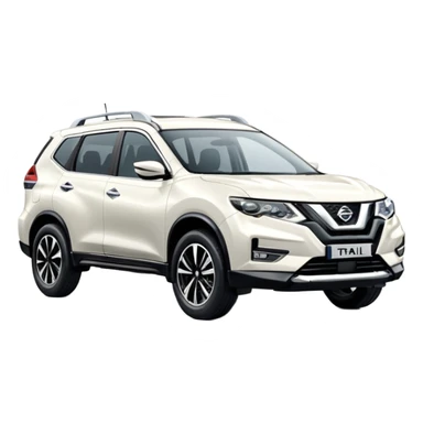 White Nissan Xtrail 2019 sticker