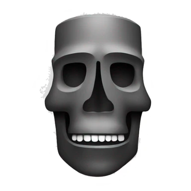 Moai skull sticker