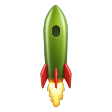 Pickle rocket sticker