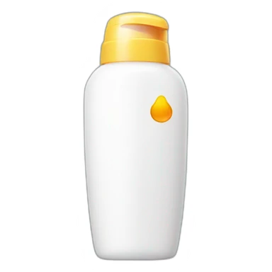 Sunscreen bottle sticker