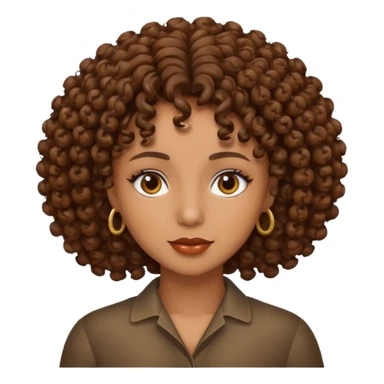 Morena do cabelo cacheado sticker