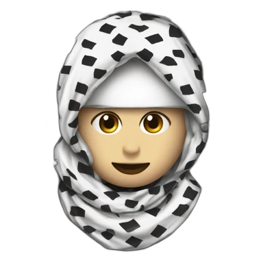Keffiyeh drip white swag sticker