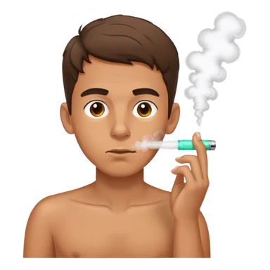 spanish boy vaping sticker