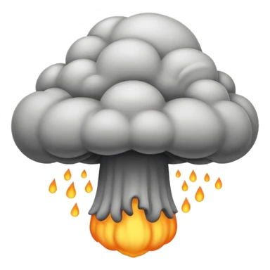 Mushroom cloud sticker