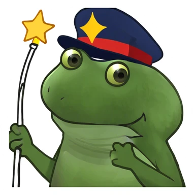 Cloud doing magic sticker