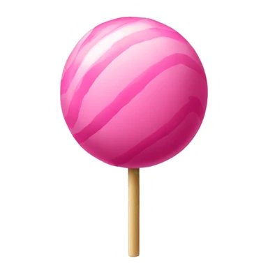 monochromatic pink spherical lollipop sticker