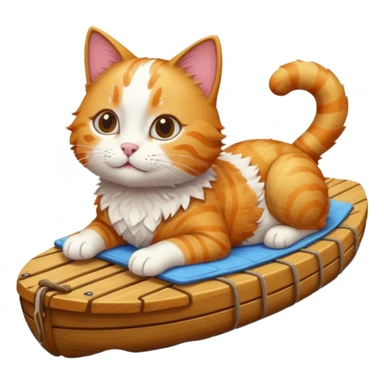 cat rafting sticker