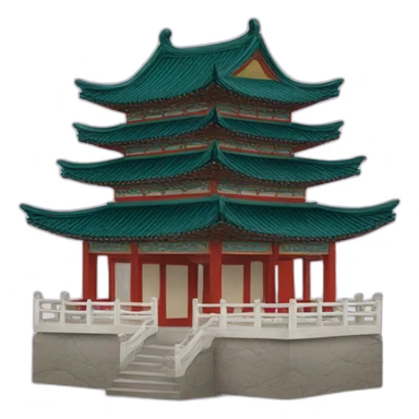 pagoda in Chinese style. sticker