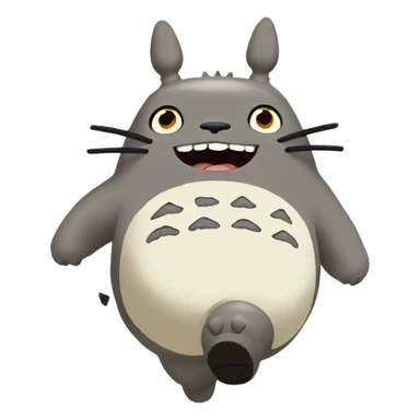 totoro runing sticker