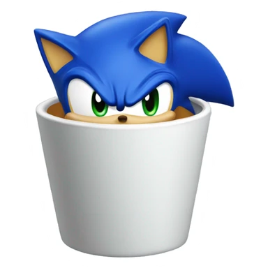Sonic cup sticker