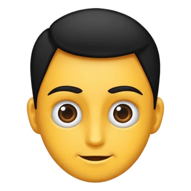 Saçı siyah ve uzun olan bir erkek çiz sticker