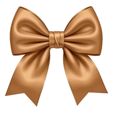Light Brown bow sticker