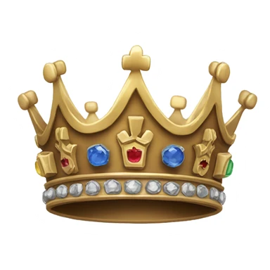 a king's crown with "Admin" written on it. sticker
