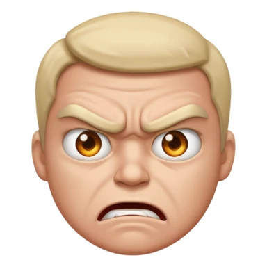 Angry but can't express anger just staring sticker