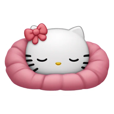 Hello kitty sleeping  sticker