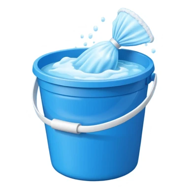 Bucket and cleaning product sticker