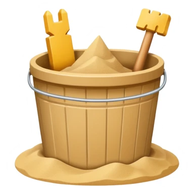 sand castle, Bucket-shaped castle sticker