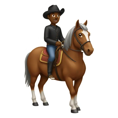 Me riding a horse  sticker