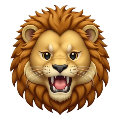 lion mounth open sticker
