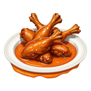 chicken wings buffalo sticker
