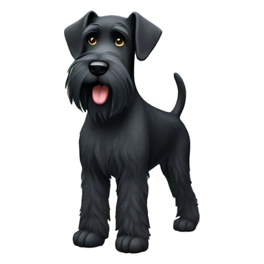 black giant schnauzer sticker
