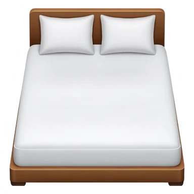 white bed topview sticker