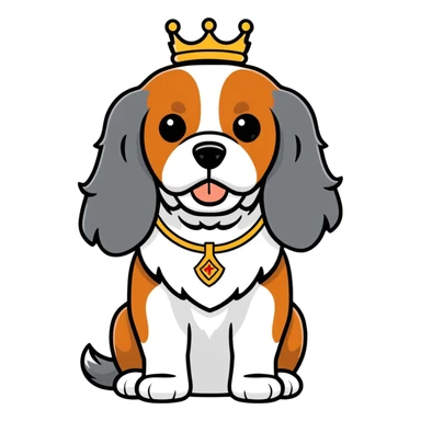 King Charles cavalier  sticker