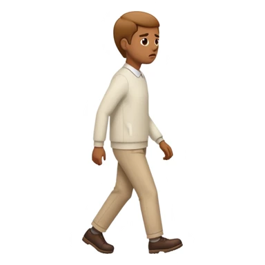 Someone walking away irritated  sticker