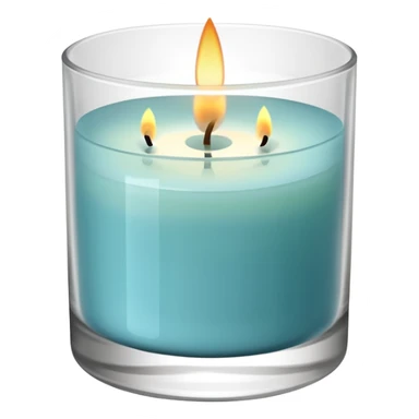 Scented candle, in translucent holder  minimalist style, high detail, still life, 4k sticker