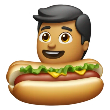 Mayo on hotdog  sticker