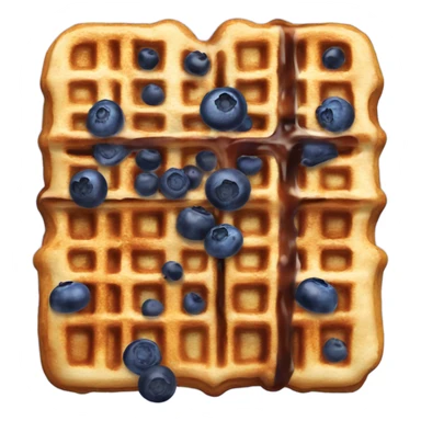 blueberry waffles with maple syrup  sticker