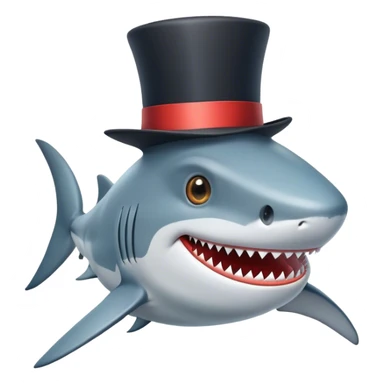 requin haut de forme sticker
