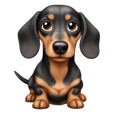 Tan merle mini dachshund sticker