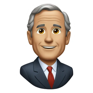 george bush jr sticker