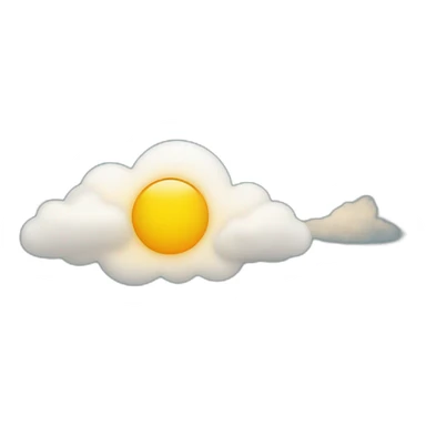 le soleil sur un nuage sticker