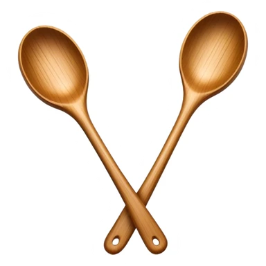 Two wooden spoons clashing together rhythmically, just like in traditional folk dance performances. The motion captures the lively energy of cultural dance and music sticker