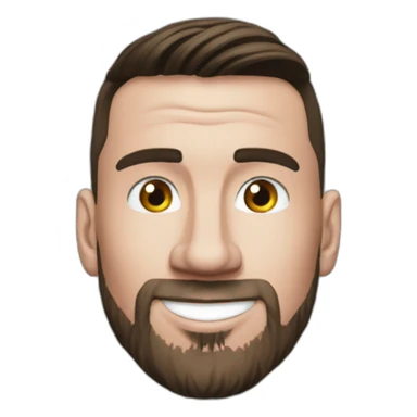 Messi sur les genoux de ronaldo sticker